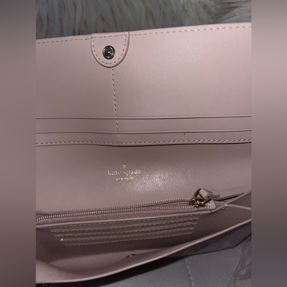 Kate Spade Putnam Drive Cyra Splodge Dot Pink Multi Large Flap Wallet - Picture 15 of 16